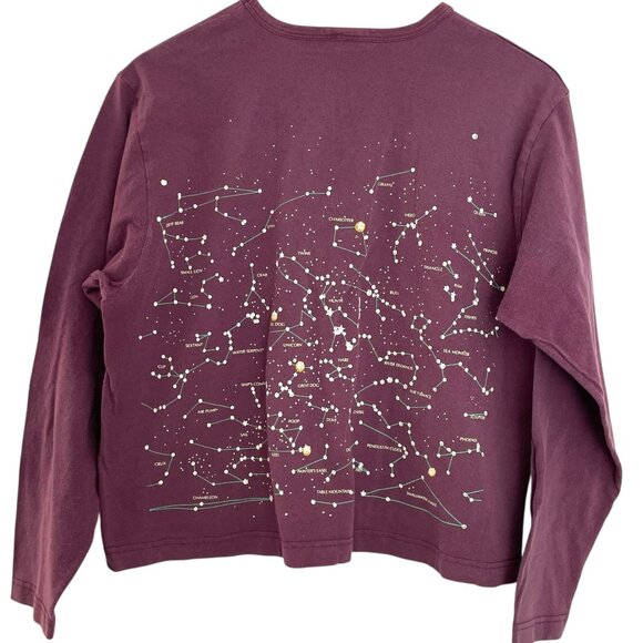 Vintage 1992 90s Liberty Graphics Heavenly Bodies T Shirt M Constellations Stars - Picture 3 of 3